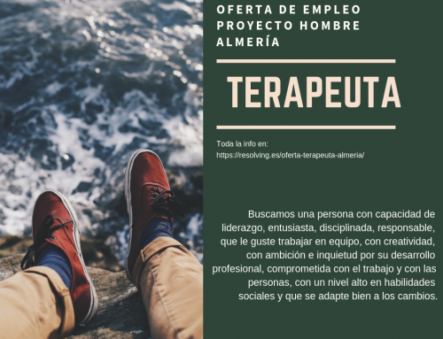 Oferta de empleo Terapeuta Proyecto Hombre Almería